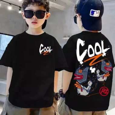 Áo thun bé trai dễ thương cổ tròn tay ngắn 100% cotton size 90-150 phong cách sành điệu - Giá 143.332đ