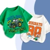 Áo thun bé trai DREAMY cộc tay cổ tròn cotton mềm nhẹ, xinh cho bé 1‑10 tuổi 5