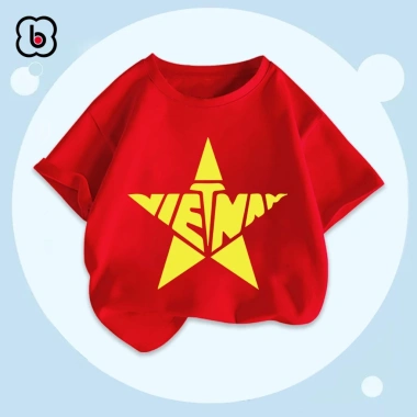 Áo thun bé Việt Nam cờ đỏ sao vàng cotton mềm mịn, siêu nhẹ thoáng mát, size đa dạng, cho bé yêu, thời trang ngày lễ, giảm giá 109k - BabyloveGO 10 Áo thun bé Việt Nam cờ đỏ sao vàng cotton mềm mịn, siêu nhẹ thoáng mát, size đa dạng, cho bé yêu, thời trang ngày lễ, giảm giá 109k - BabyloveGO 10