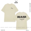 Áo thun Beaver màu kem tay lỡ form rộng unisex - Local Brand, Freeship, chỉ 225k 7