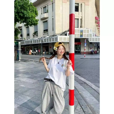 Áo thun boxy cún dễ thương cotton thoáng mát Hàn Quốc - Giao 24h, 69k RTOML