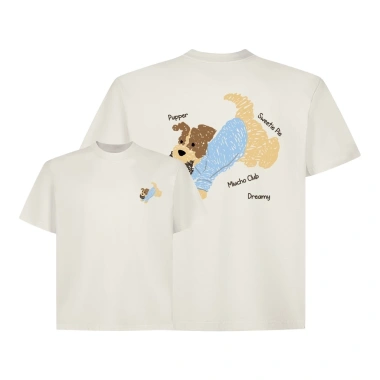 Áo thun boxy cún dễ thương cotton thoáng mát Hàn Quốc - Giao 24h, 69k RTOML