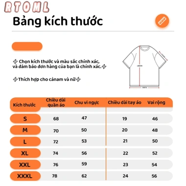 Áo thun boxy Hàn Quốc RTOML tay ngắn cổ tròn cotton thoáng mát, giá 69.000₫ 9