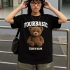Áo thun boxy rộng Teddy Fullbox streetwear cổ tròn unisex cotton RTOML 69k 6