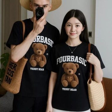 Áo thun boxy rộng Teddy Fullbox streetwear cổ tròn unisex cotton RTOML 69k 8 Áo thun boxy rộng Teddy Fullbox streetwear cổ tròn unisex cotton RTOML 69k 8