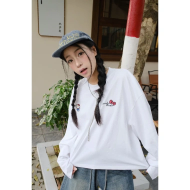 Áo Thun Boxy Tay Dài 380Gsm Cotton Co Giãn Thoáng Mát Cổ Tròn In Mix 119.999₫