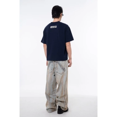 Áo Thun Boxy Unisex Relax Tee Navy – Form rộng, thoải mái, giá chỉ 431.200₫