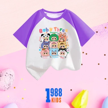 Áo thun Bybythree BB16 bé gái cotton đa màu, thoáng mát, giá chỉ 90.000 2