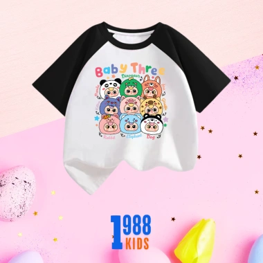 Áo thun Bybythree BB16 bé gái cotton đa màu, thoáng mát, giá chỉ 90.000 6