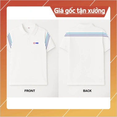 Áo thun cao cấp đồng phục Ngân hàng MB thời trang chuyên nghiệp, giá 195.000₫ 5 Áo thun cao cấp đồng phục Ngân hàng MB thời trang chuyên nghiệp, giá 195.000₫ 5