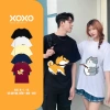 Áo thun cặp đôi in hình Chó Mèo kéo dây siêu dễ thương – Unisex Nam Nữ, chỉ 155k