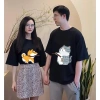 Áo thun cặp đôi in hình Chó Mèo kéo dây siêu dễ thương – Unisex Nam Nữ, chỉ 155k 7