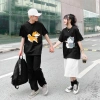 Áo thun cặp đôi in hình Chó Mèo kéo dây siêu dễ thương – Unisex Nam Nữ, chỉ 155k 8