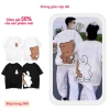 Áo thun cặp đôi thiết kế độc đáo mùa hè cotton, giá 124.200đ, giao hàng nhanh