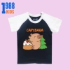 Áo thun Capybara Noel cho Bé - Cộc tay, cotton mát, size 15-40kg, nhiều màu, mã TE141, chỉ 90.000 VND 6