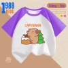 Áo thun Capybara Noel cho Bé - Cộc tay, cotton mát, size 15-40kg, nhiều màu, mã TE141, chỉ 90.000 VND 8