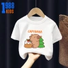 Áo thun Capybara Noel cho Bé - Cộc tay, cotton mát, size 15-40kg, nhiều màu, mã TE141, chỉ 90.000 VND 10