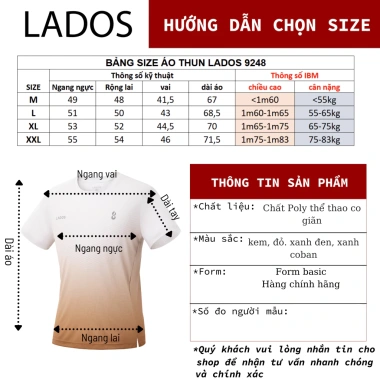 Áo Thun Chạy Bộ Nam Cổ Tròn LADOS-9.248 Poly Thể Thao Thông Hơi Xẻ Tà Giá 126k