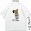 Áo Thun Chill Guy Chill Girl Oversize 100% Cotton Hài Hước Meme Công Sở Nam Nữ 2
