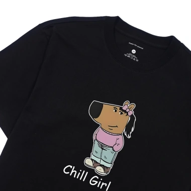 Áo Thun Chill Guy Chill Girl Oversize 100% Cotton Hài Hước Meme Công Sở Nam Nữ 6