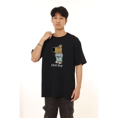 Áo Thun Chill Guy Chill Girl Oversize 100% Cotton Hài Hước Meme Công Sở Nam Nữ 8