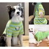 Áo thun chó lớn sọc xanh thoáng mát tay ngắn Golden, phù hợp Border Collie và Labrador đi dạo mùa hè 306.623 VND