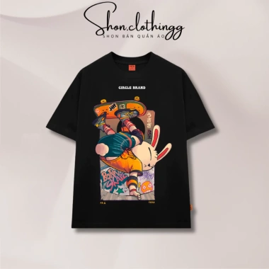 Áo Thun Circle Rabbit V2 Cotton 2 Chiều Dày Dặn Thoáng Mát Hot Trend 174k 2