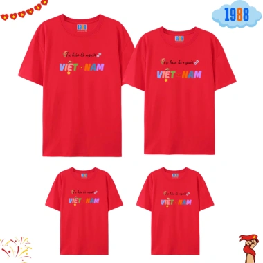 Áo thun cờ đỏ sao vàng cotton co giãn 4 chiều, size 15-76kg, mặc mát 90.000₫