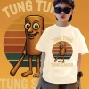 Áo Thun Cổ Thuyền Unisex Thiết Kế Hoạt Hình - Hàng Có Sẵn COD2.025 Giá 100.333 VND Giảm Đến 124.413 VND 5