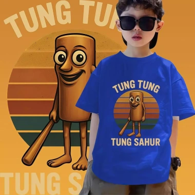 Áo Thun Cổ Thuyền Unisex Thiết Kế Hoạt Hình - Hàng Có Sẵn COD2.025 Giá 100.333 VND Giảm Đến 124.413 VND