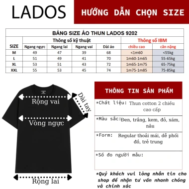 Áo Thun Cổ Tròn Casual Nam LADOS-9.260 In Hình Tết 2.026 100% Cotton Thấm Hút Mồ Hôi Form Unisex Thời Trang Đồ Nam Đẹp Giá 181.000₫