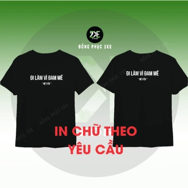 Áo thun cổ tròn in nhiều màu 1-2 ngày - In đồng phục nhóm, quán ăn, công ty, FREE thiết kế, 75.000₫ 4