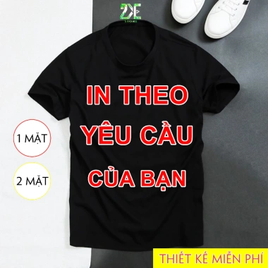 Áo thun cổ tròn in nhiều màu 1-2 ngày - In đồng phục nhóm, quán ăn, công ty, FREE thiết kế, 75.000₫ 10