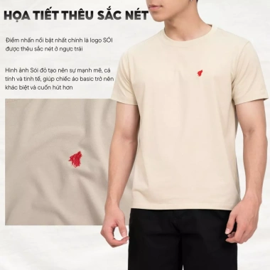 Áo thun cổ tròn ngắn tay thêu sói LADOS-9.234 100% cotton siêu mát, thấm hút mồ hôi - 144.000₫ 6 Áo thun cổ tròn ngắn tay thêu sói LADOS-9.234 100% cotton siêu mát, thấm hút mồ hôi - 144.000₫ 6