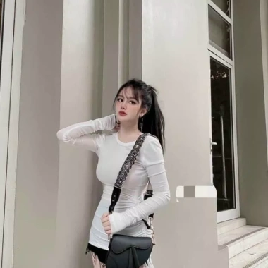 Áo thun cổ tròn rút dây 1 bên cá tính - Giá chỉ 103.500 VND, giảm đến 20% 5