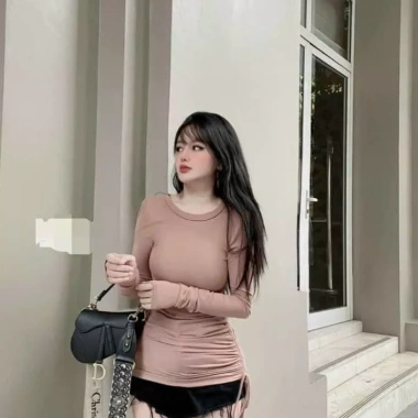 Áo thun cổ tròn rút dây 1 bên cá tính - Giá chỉ 103.500 VND, giảm đến 20% 6