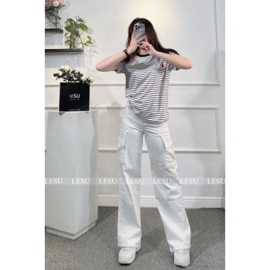 Áo thun cổ tròn thêu hình - Ảnh tự chụp - Giá chỉ 205.000đ - Vải mềm thoáng mát 4 Áo thun cổ tròn thêu hình - Ảnh tự chụp - Giá chỉ 205.000đ - Vải mềm thoáng mát 4