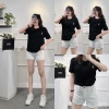 Áo thun cổ tròn thêu hình - Ảnh tự chụp - Giá chỉ 205.000đ - Vải mềm thoáng mát 5