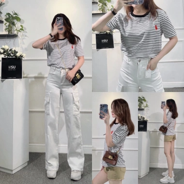 Áo thun cổ tròn thêu hình - Ảnh tự chụp - Giá chỉ 205.000đ - Vải mềm thoáng mát 6 Áo thun cổ tròn thêu hình - Ảnh tự chụp - Giá chỉ 205.000đ - Vải mềm thoáng mát 6