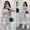 Áo thun cổ tròn thêu hình - Ảnh tự chụp - Giá chỉ 205.000đ - Vải mềm thoáng mát 13