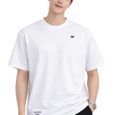 Áo thun cổ tròn unisex form rộng 100% cotton 2 mặt, nam nữ, size XS S M L, giá 215.200₫ 2