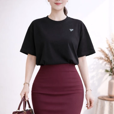 Áo thun cổ tròn unisex form rộng 100% cotton 2 mặt, nam nữ, size XS S M L, giá 215.200₫ 4