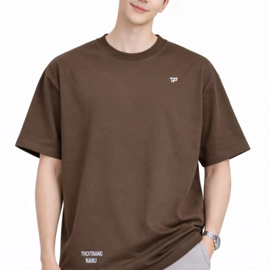 Áo thun cổ tròn unisex form rộng 100% cotton 2 mặt, nam nữ, size XS S M L, giá 215.200₫ 7