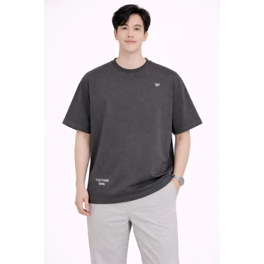 Áo thun cổ tròn unisex form rộng 100% cotton 2 mặt, nam nữ, size XS S M L, giá 215.200₫ 8