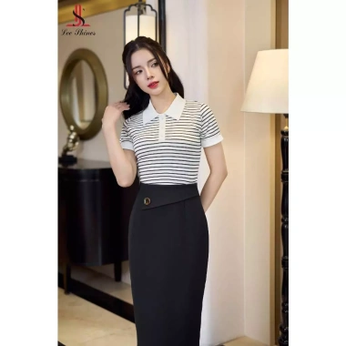 Áo thun cổ trụ trắng đen cotton mềm mại co giãn 4 chiều giá chỉ 245.000đ 9 Áo thun cổ trụ trắng đen cotton mềm mại co giãn 4 chiều giá chỉ 245.000đ 9
