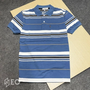 Áo Thun Cổ Trụ Trung Niên Rộng Tay Lỡ Sọc Ngang Thanh Lịch Size 50-85kg Giá ưu đãi 119k