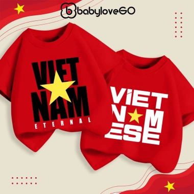 Áo thun cộc tay BabyloveGO bé cotton mềm mịn, thoáng mát, cổ bo tròn, 109.000₫