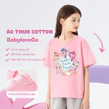 Áo thun cộc tay BabyloveGO in hình độc đáo - Giá 125k, giao mẫu ngẫu 5