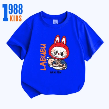 Áo thun cộc tay LABUBU ăn mì cho bé - cotton mềm mịn, thoáng mát, chỉ 108.000đ 6
