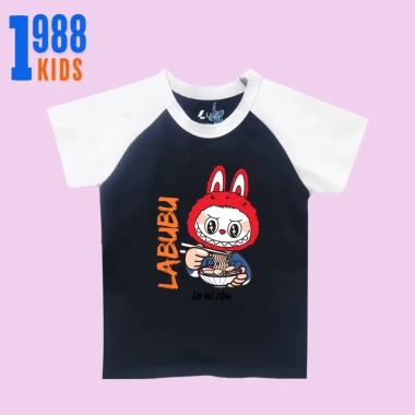 Áo thun cộc tay LABUBU ăn mì cho bé - cotton mềm mịn, thoáng mát, chỉ 108.000đ 8